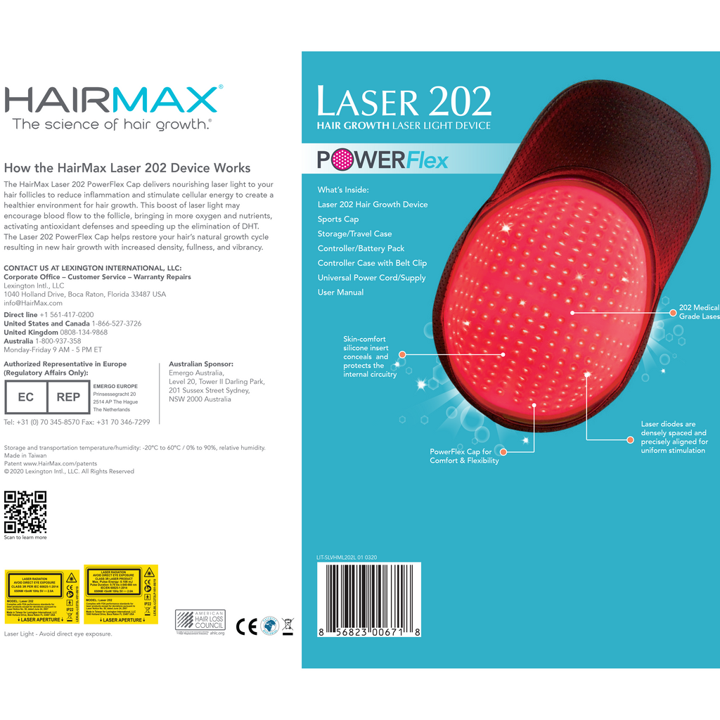 Laser 202 PowerFlex - HairMax | Re-vokse håret med den ultimate laserbehandling | HairMax Laser 272 PowerFlex Cap
